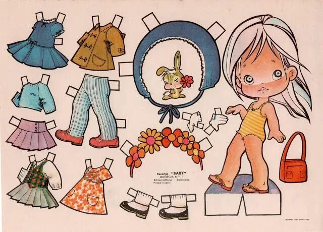 Выкройка бумажной куклы RUSSIAN PAPER DOLL #7 Paper dolls, Vintage paper dolls, Paper dolls printable