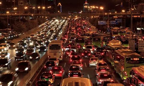 Crowded cars