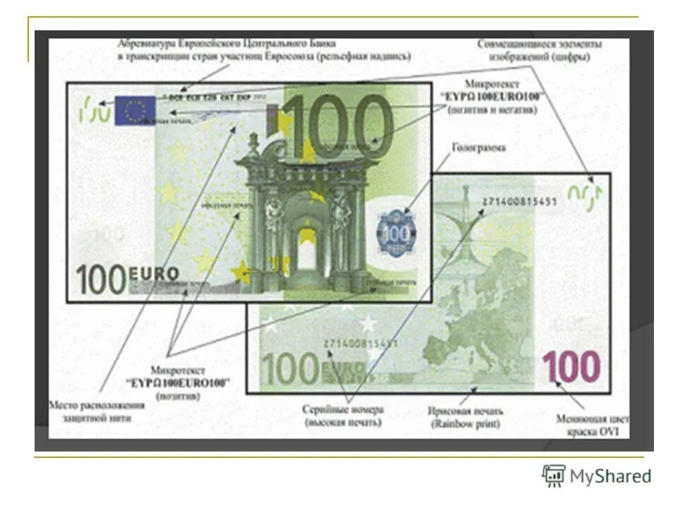 деньги евро. метка евро. метка евро. метка евро. купюра 100 евро признаки подлинности.