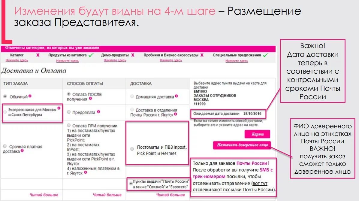 Получение заказа в пункте выдачи. Отслеживание заказа эйвон по. Размещение заказа. Наложенный платёж эйвон. Эйвон представителям сделать