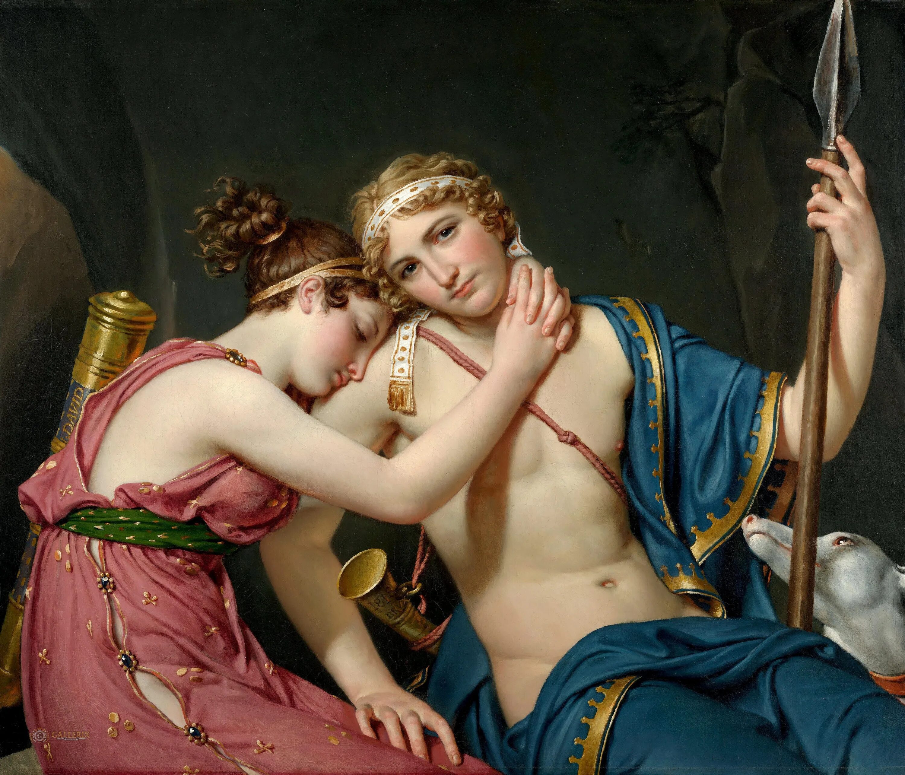 Царевича париса. Jacques-Louis David, (1748-1825)..