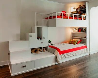 Детская комната с двухъярусной кроватью: особенности обустройства комнаты и выбо