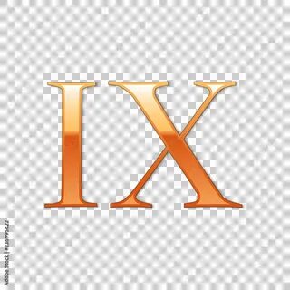09 римскими цифрами