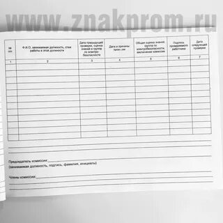 Проверка знаний норм и правил работы