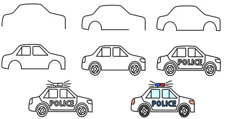 Share 80+ police car drawing easy - vtgh.vn
