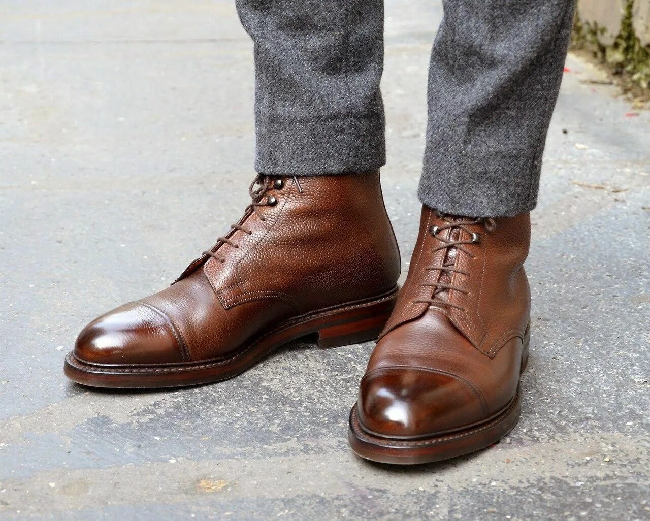 Ботинки Crockett & Jones Coniston Derby. Hans - мужские коричневые кожаные ботинки - 09848214. Американская мужская обувь