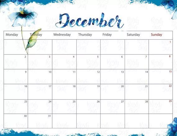 Pick December Christmas Calendar Printable - Best Calendar Example