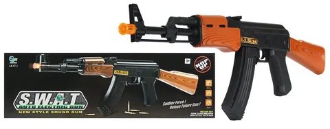 Игрушечный автомат ак 47 с пульками