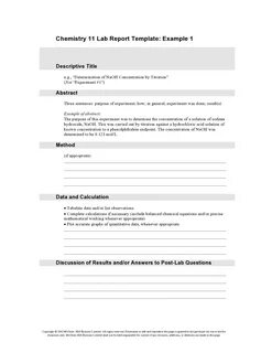 Lab Report Templates.