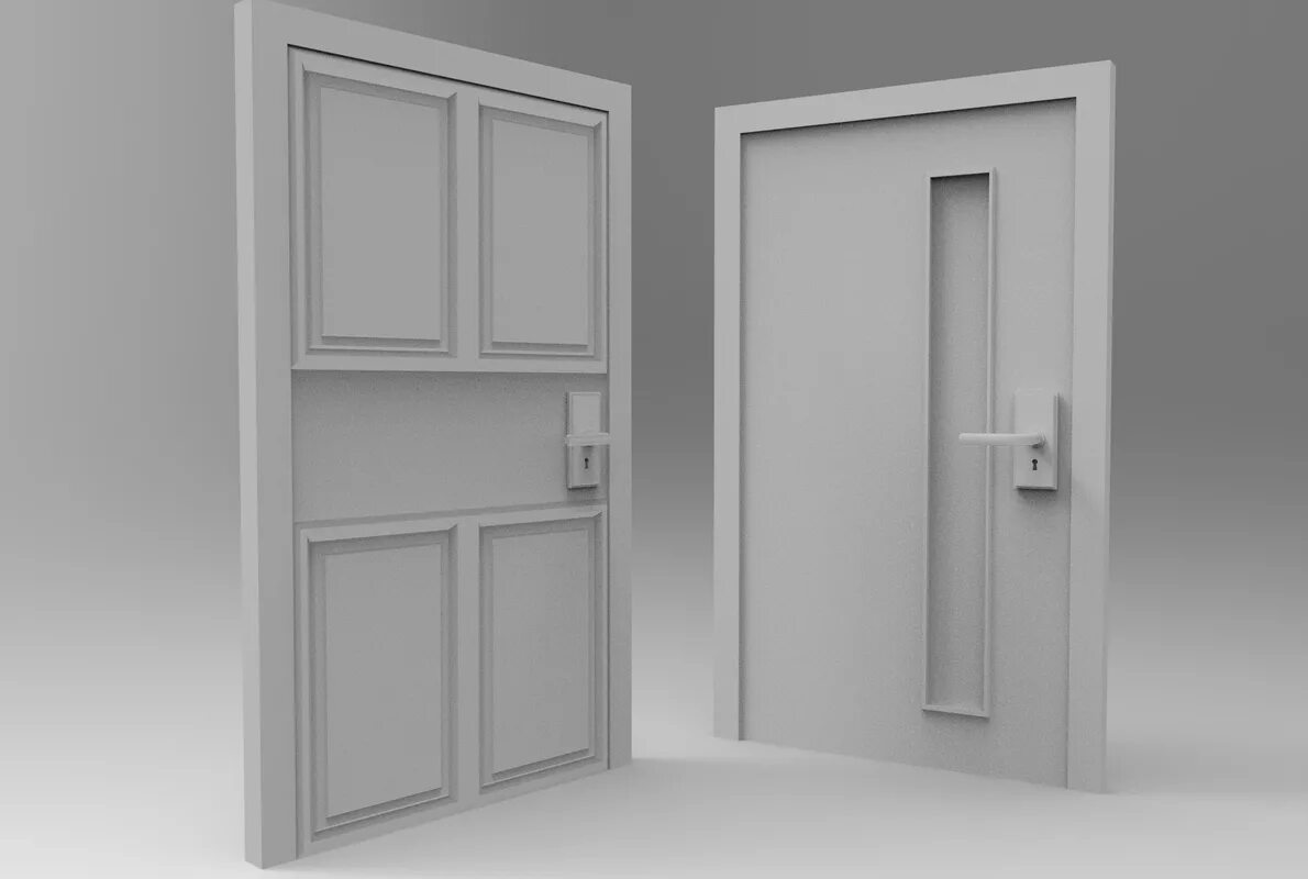 Видео 3 двери. 2 Doors 3d model 1200x3600. Двери three Doors 3d 02. Халт Doors 3d модель.