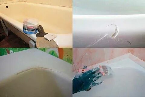 Ремонт пластиковых ванн своими руками