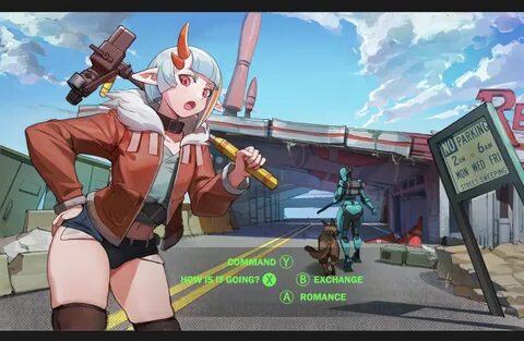 dogmeat, assaultron, niss, and ada (fallout and 1 more) drawn by sin(sintry...