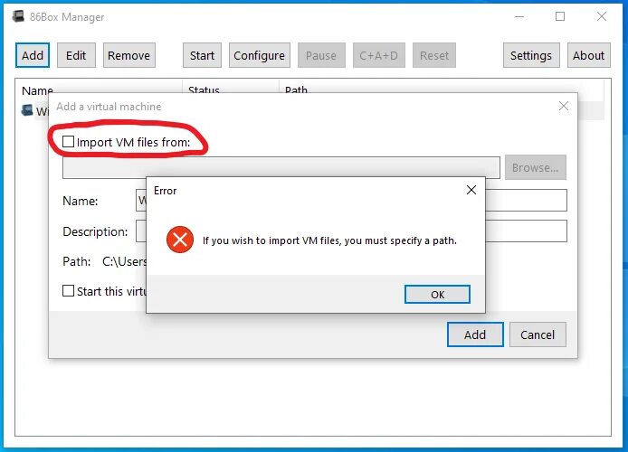 Vm path