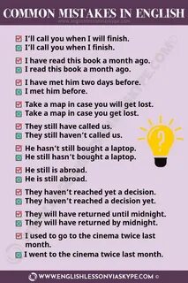 English mistakes