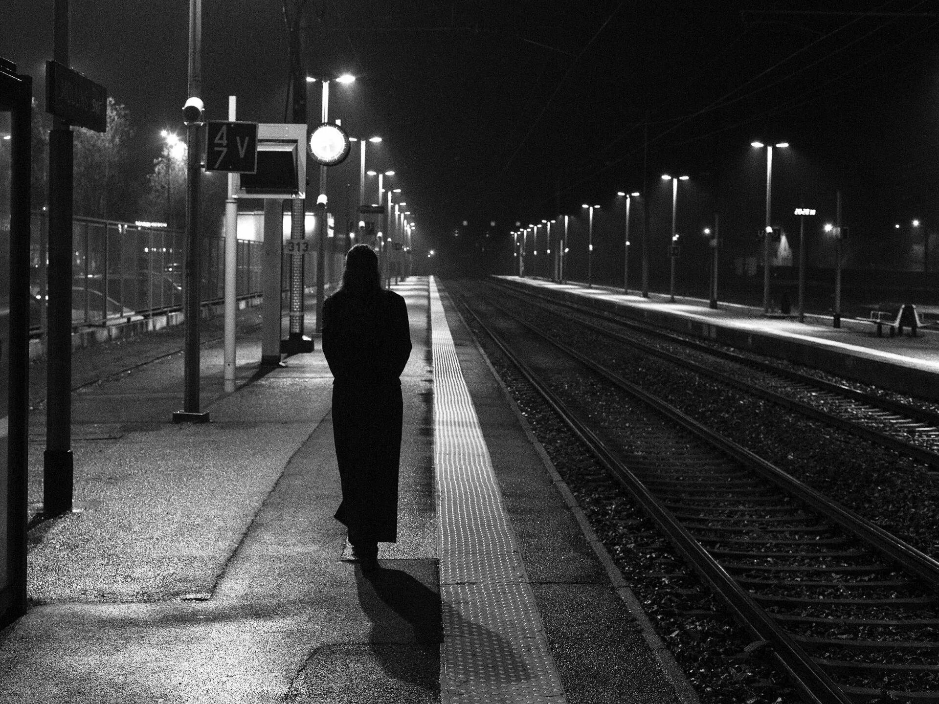 When you go to the station. When you go to the station
