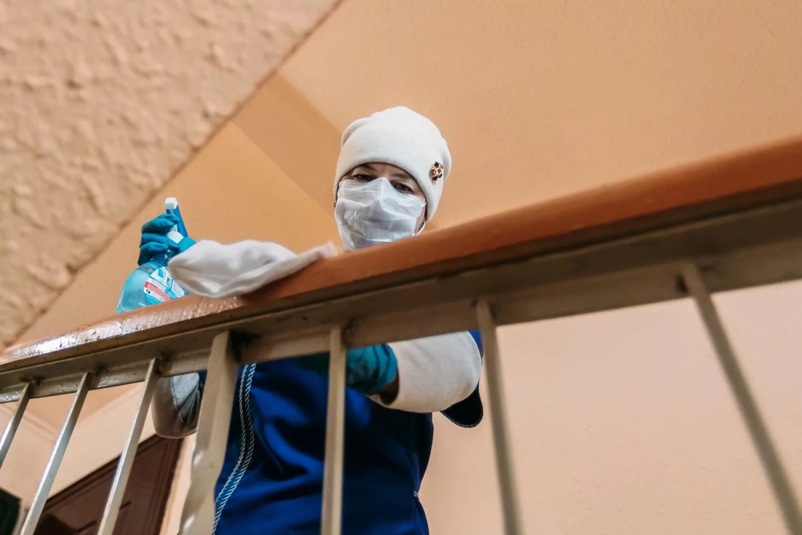 Уборка с использованием дезинфицирующих