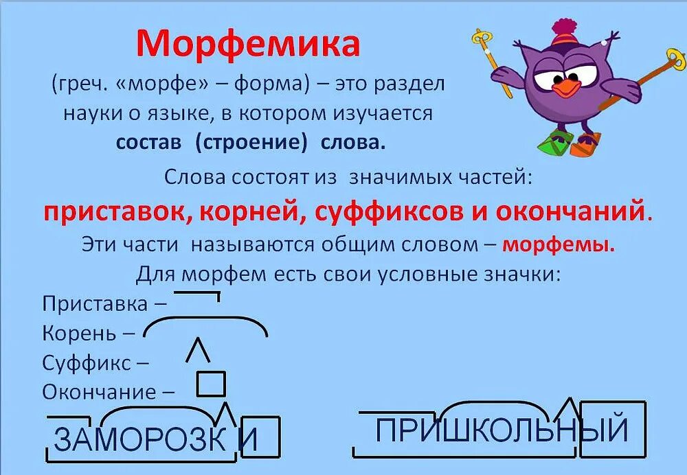 Найди пару слов с одинаковым морфемным строением