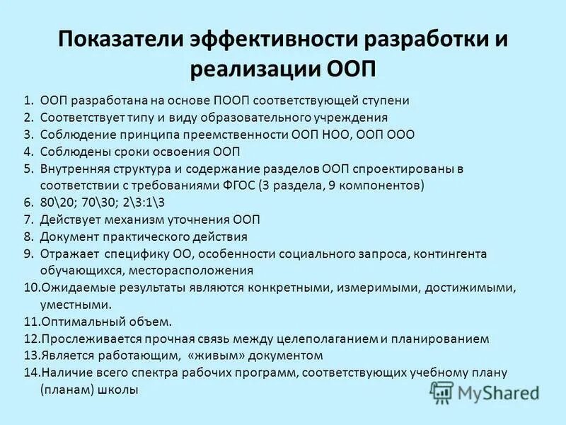 Основные образовательные программы разрабатываются на основе