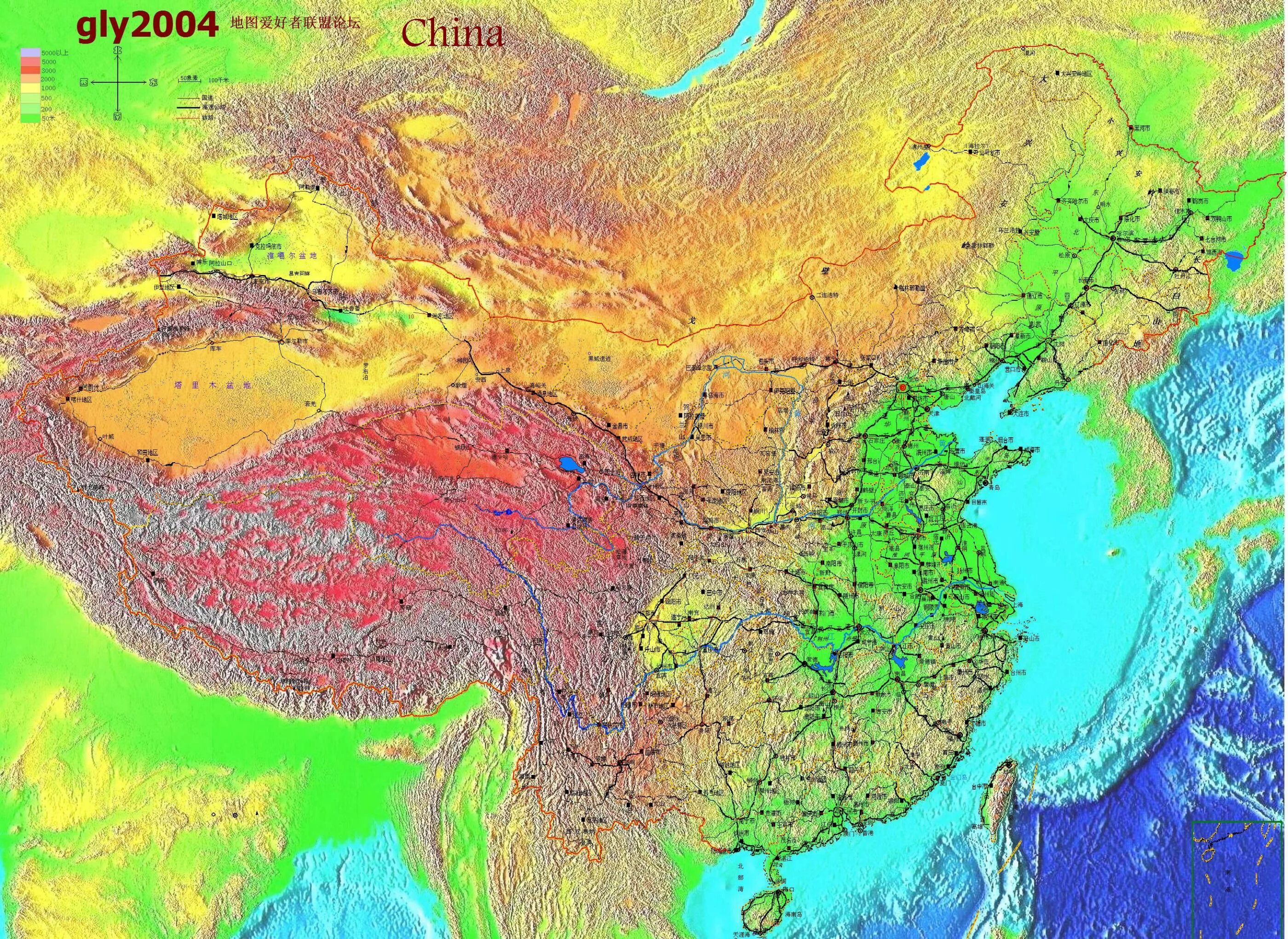 Рельеф Китая карта. Гора Куньлунь на атласе. Горы Китая рельеф карта.