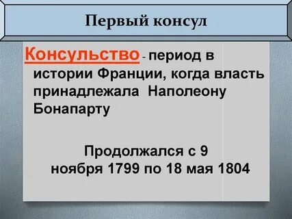 История 9 класс консульство и империя презентация