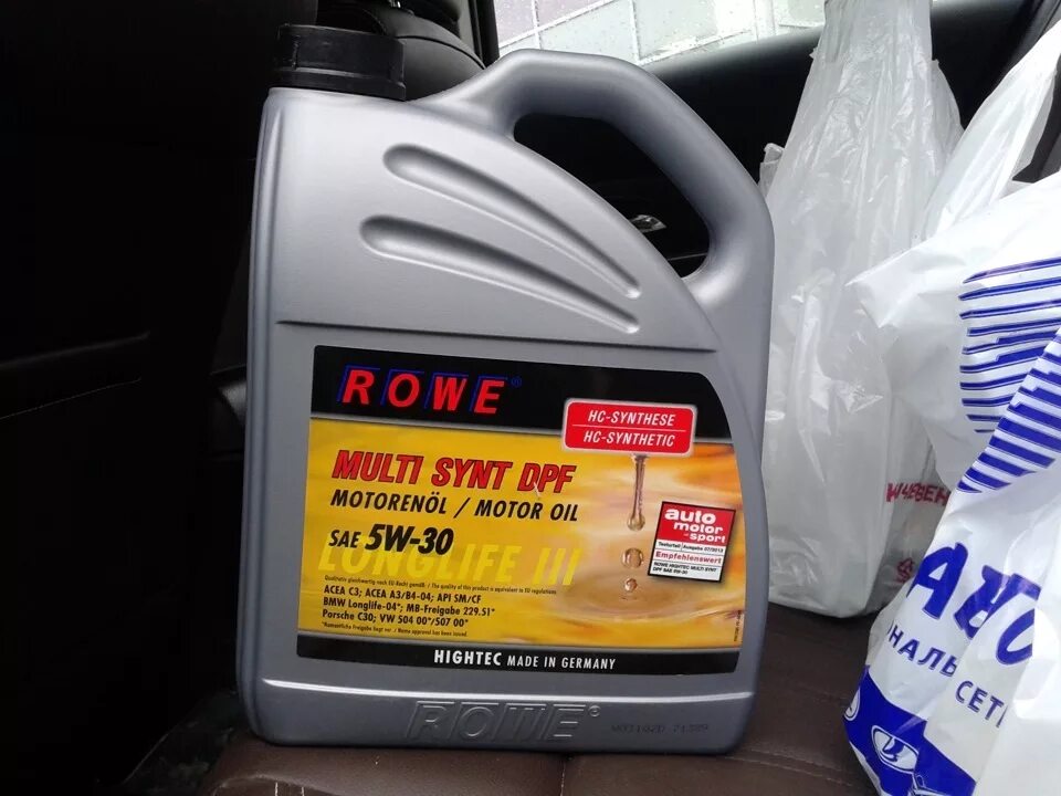 Hightec multi synt dpf 5w 30. Rowe 5w30 dpf. моторное масло rowe 5w30 dpf. rowe dpf 5w-30 масло. масло моторное 5w30 rowe a5 b5.