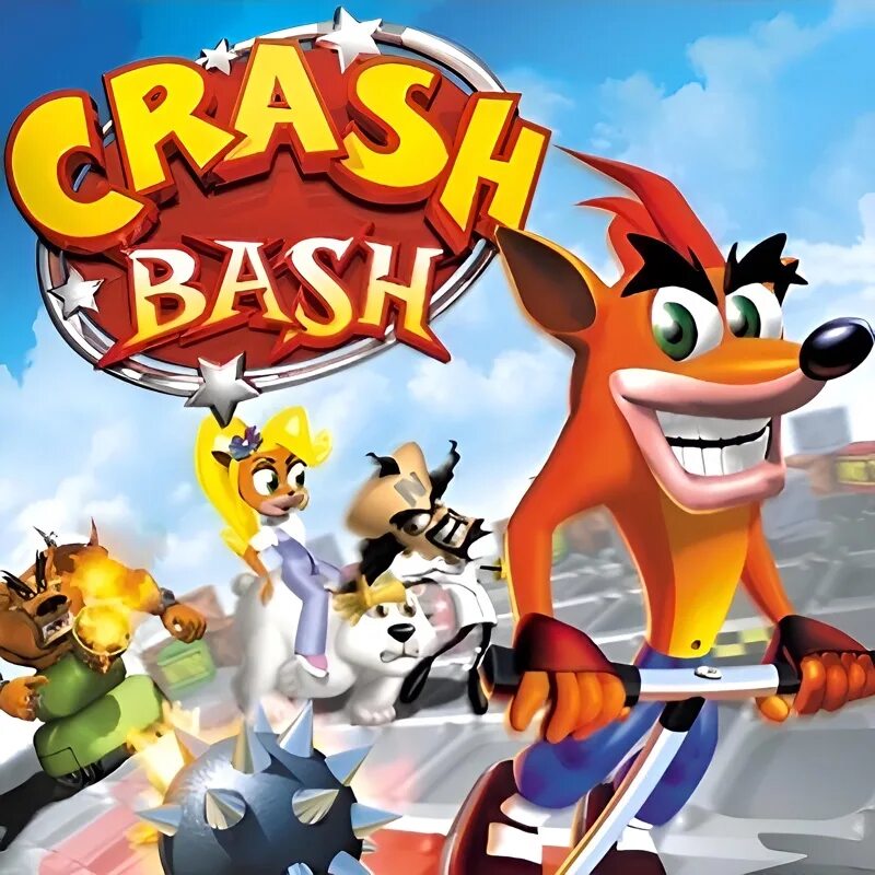 Bash версии. Краш баш на плейстейшен 1. краш баш игра на сони. crash bash ps1 обложка.