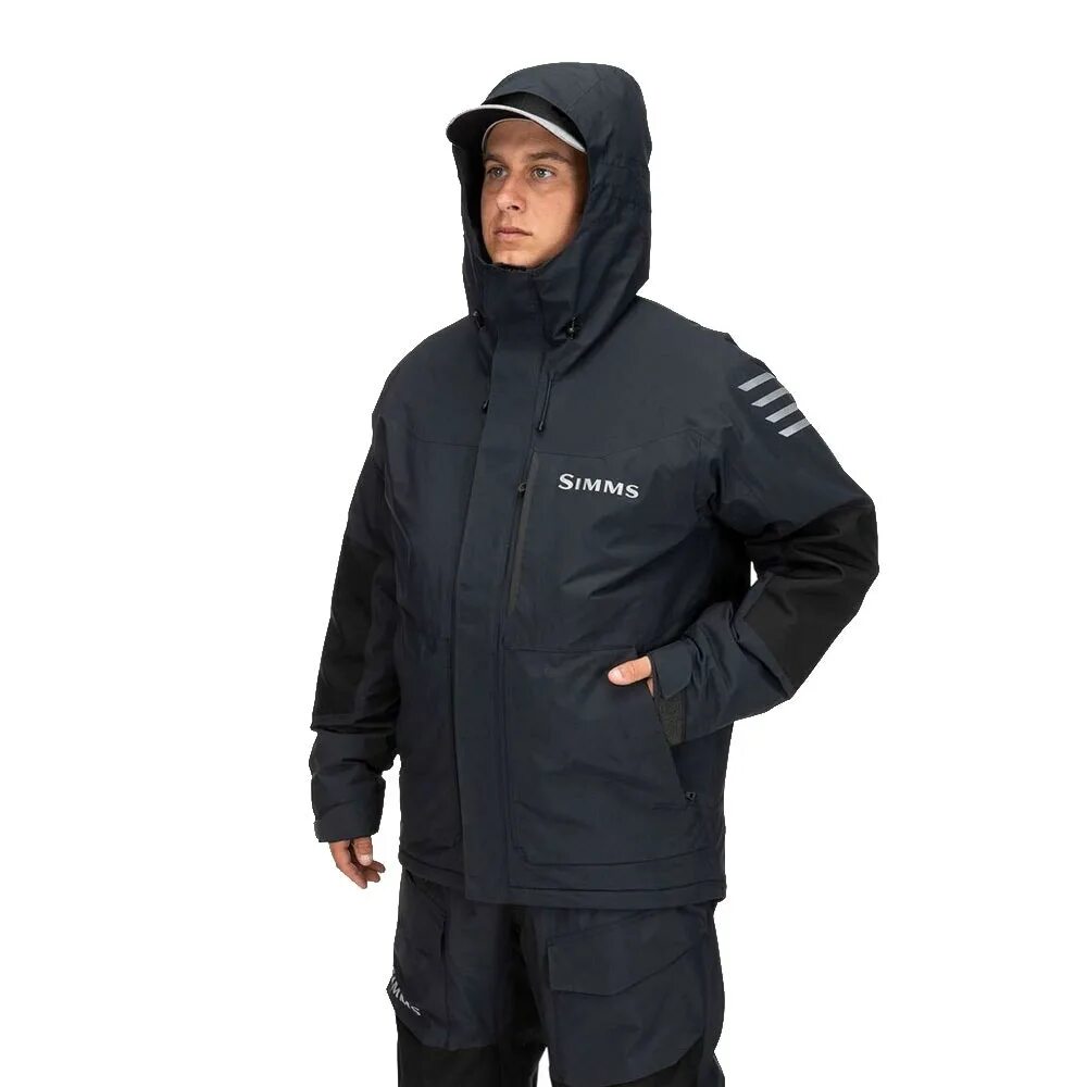 Challenger insulated jacket. Куртка simms challenger insulated jacket 20 black, m.