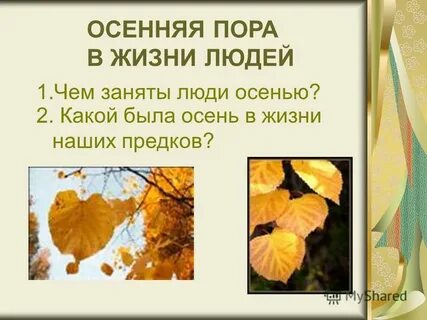 Какой человек осенью