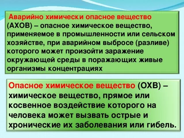 Опасное химическое вещество применяемое