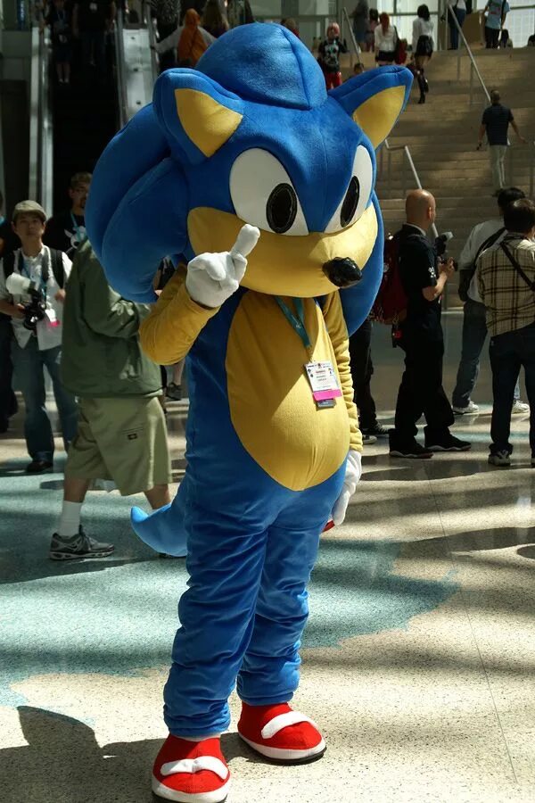 Sonic cosplay. Костюм Соника. Ростовой костюм Соника. Соник костюмы косплей.