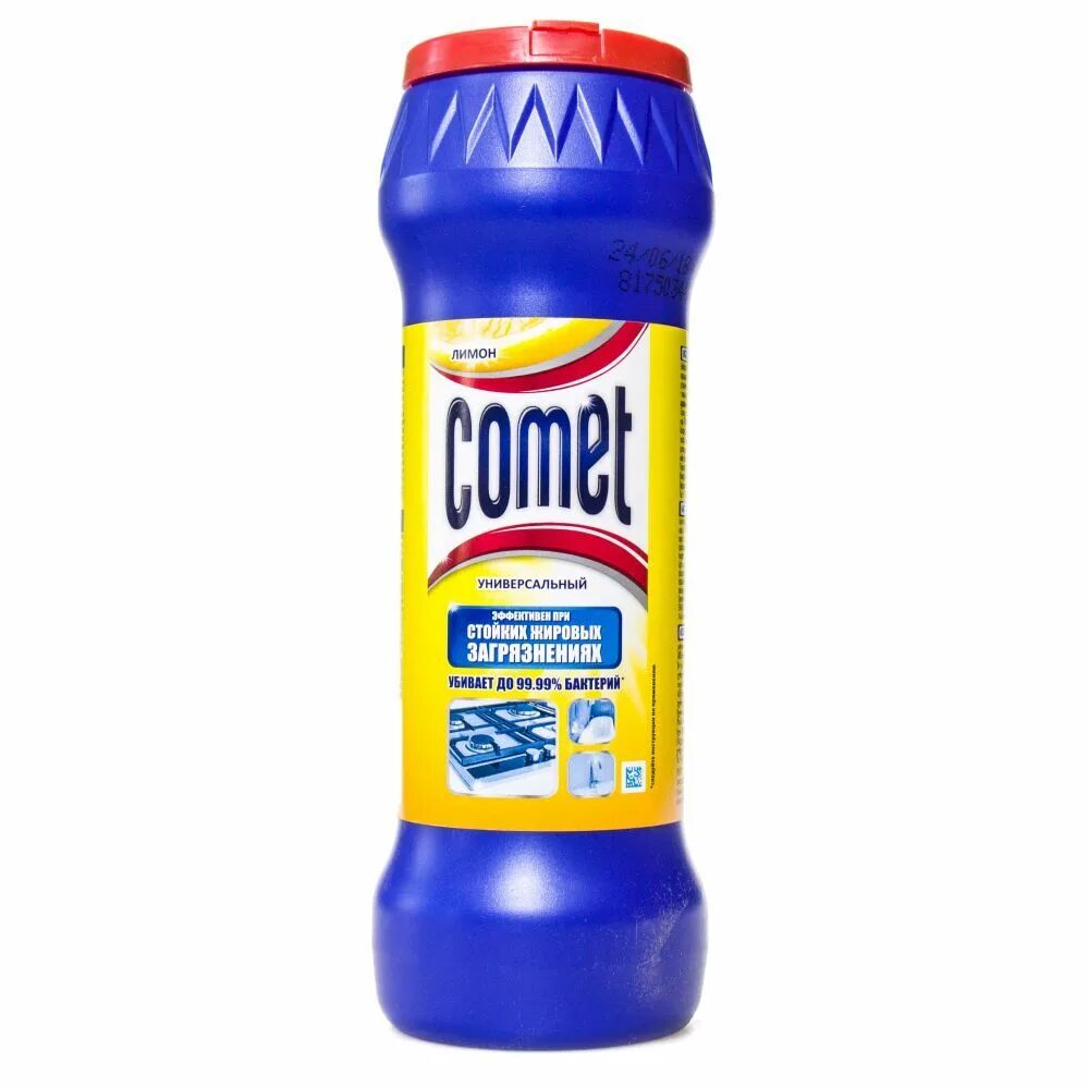 Чистящие средства без хлора. Comet лимон 475г. comet порошок чистящий лимон, 475 г. ср-во чист.comet лимон порошок банка 475г. комет лимон (банка) 475 гр. без хлора.