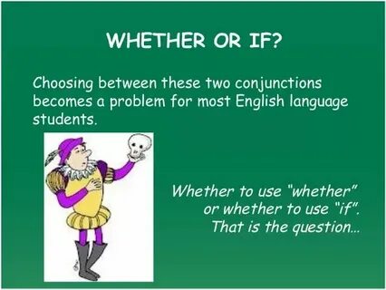 Whether but whether
