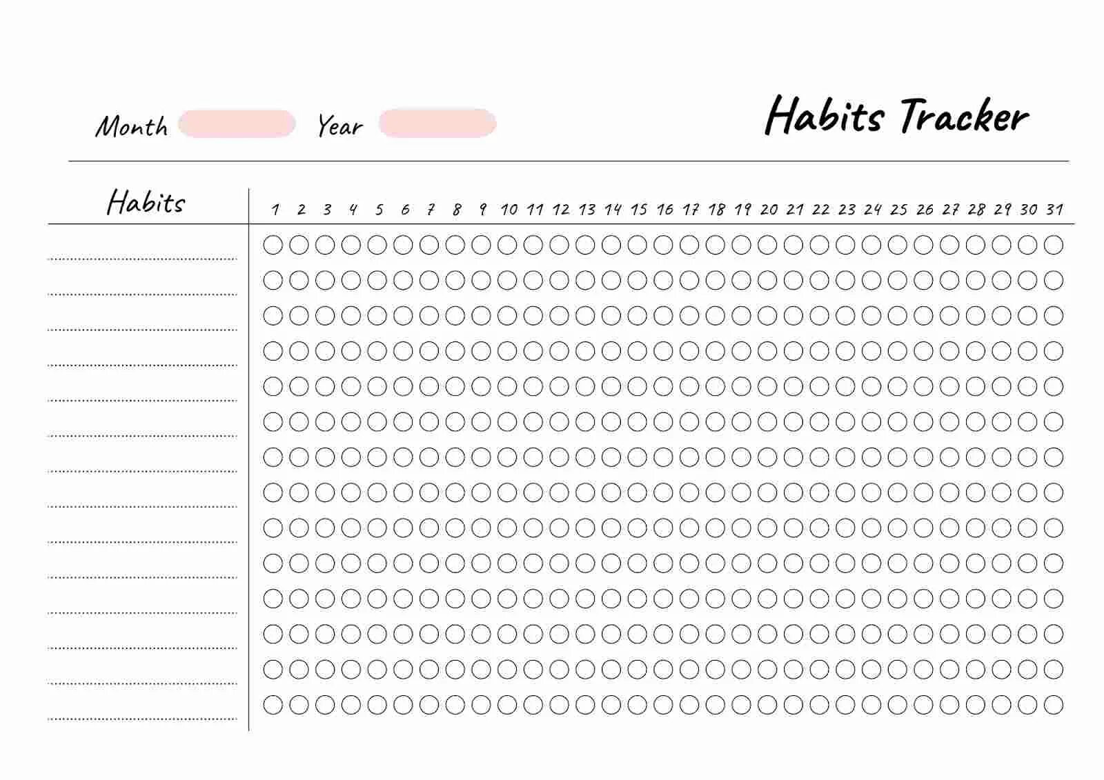 Шаблон привычек на месяц. Трекер привычек. трекеры для распечатки. макет трекера привычек. трекер привычек на месяц.