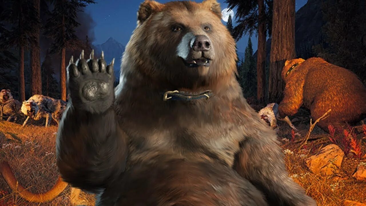 He can t bear. Медведь чизбургер far Cry. Far Cry 5 Cheeseburger. Фар край 5 медведь чизбургер. Чизбургер из фар край 5.