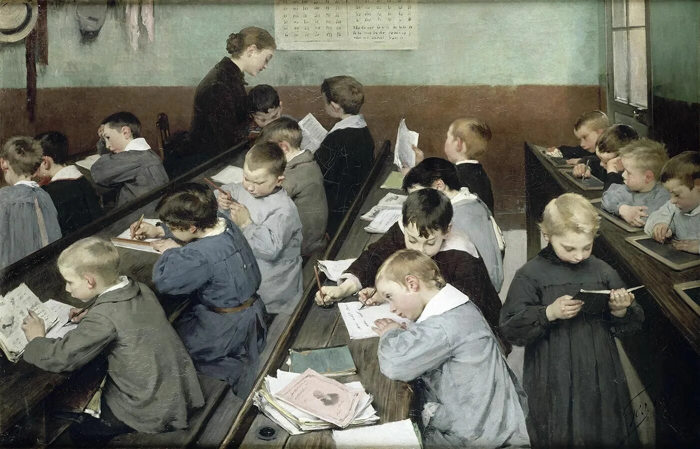 Какими были старыми школами. Художник Henry Jules Jean Geoffroy. Морган Вестлинг Сельская школа 1879. Анри Жюль Жоффруа Henri Jules Jean Geoffroy 1853-1924. Художник Henry Jules Jean Geoffroy (French, 1853 - 1924) малыши.