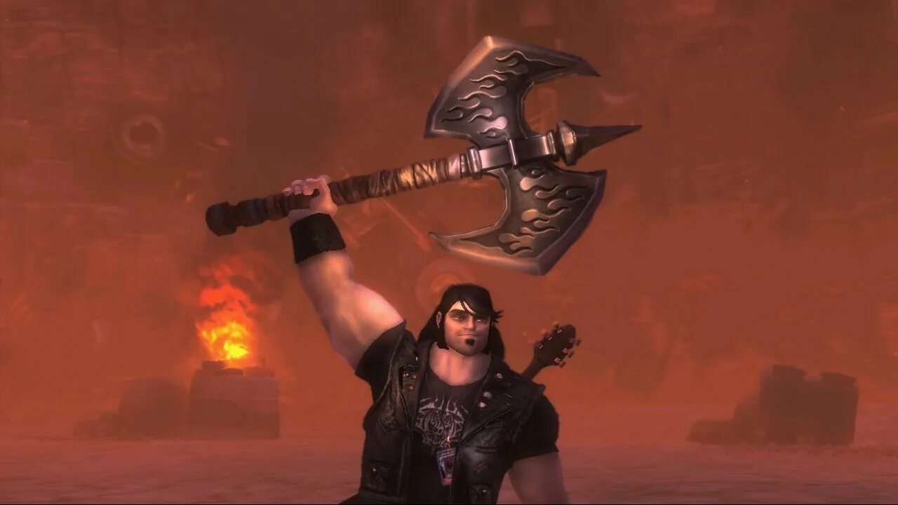 Axes legend. Brutal legend эдди риггс. brutal legend джек блэк.