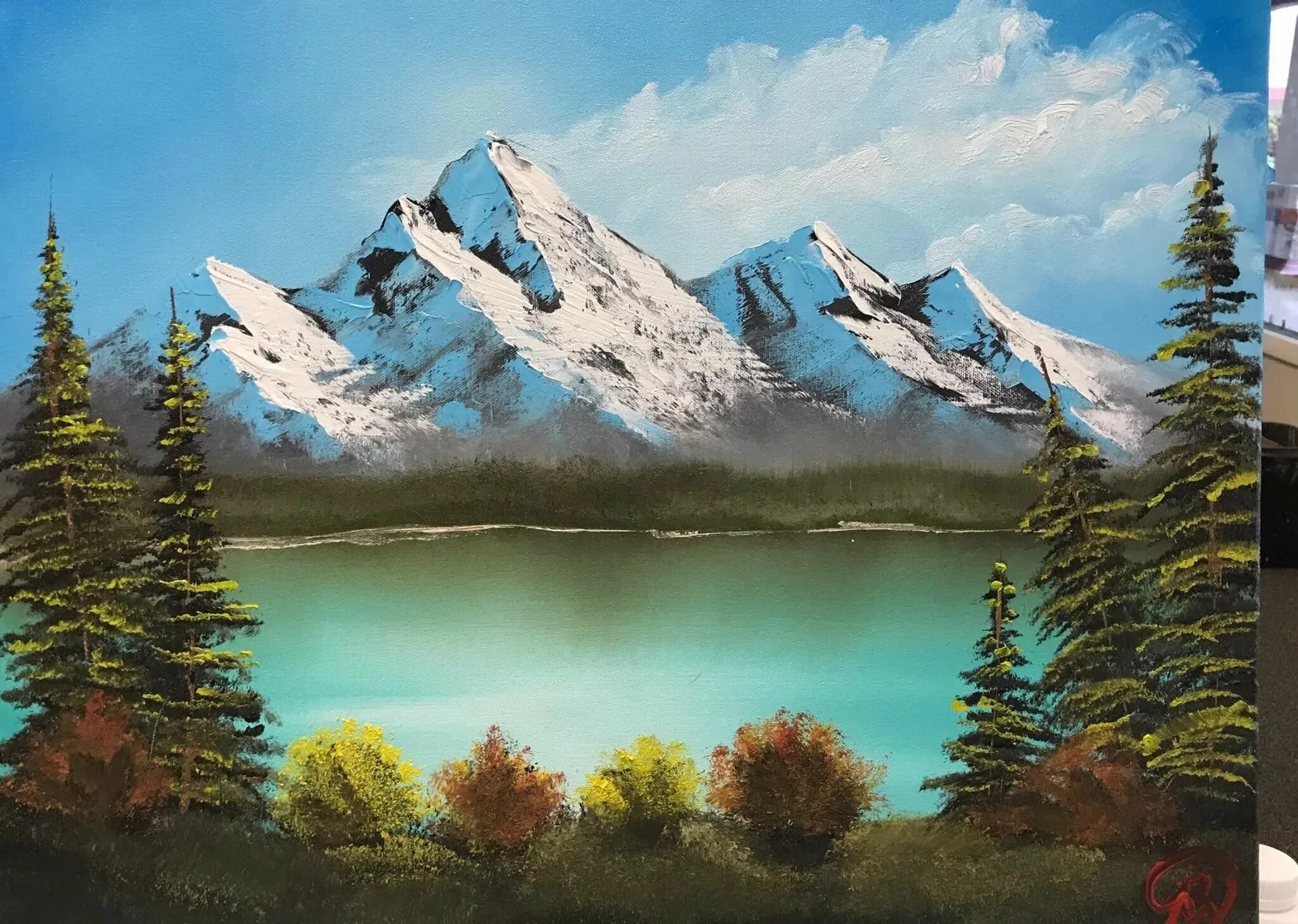 Рисованные картинки природы. Боб Росс. Bob Ross горы. Bob Ross картины. Боб Росс картины пейзаж.