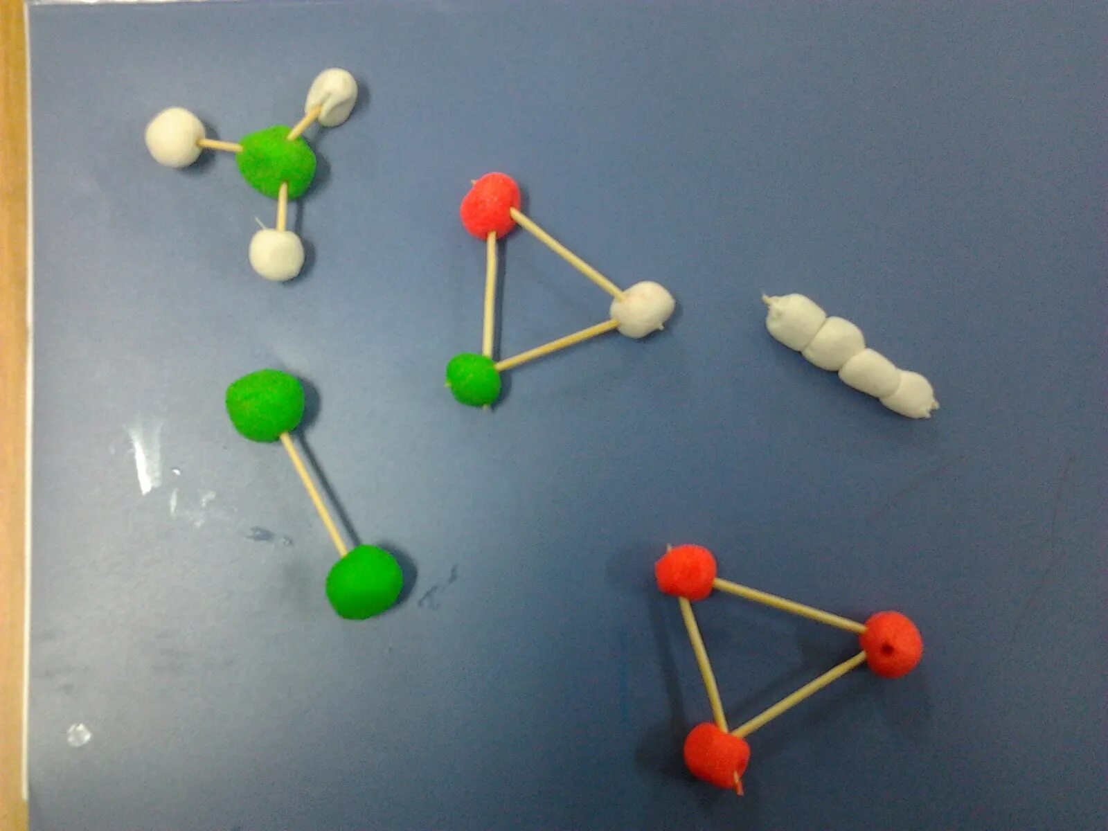 Построение модели молекул из пластилина. Сборные модели молекул на демонстрационной доске. Костюмы молекул/планет. Из чего можно сделать шарики для молекул.