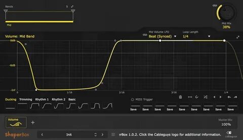 Volume shaper