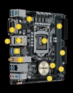 Материнская плата asus h170m