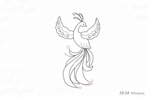 Нарисовать рисунок жар птица