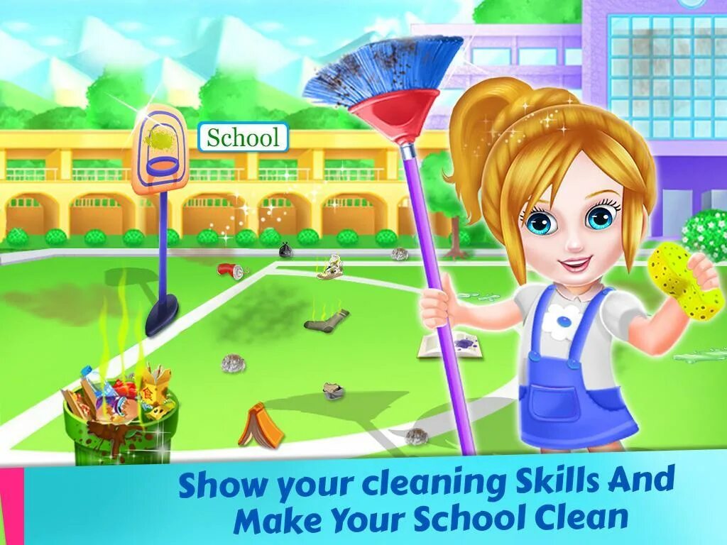 Игра создавать свою школу. Чистая школа. Cleaning School. Clean your School.