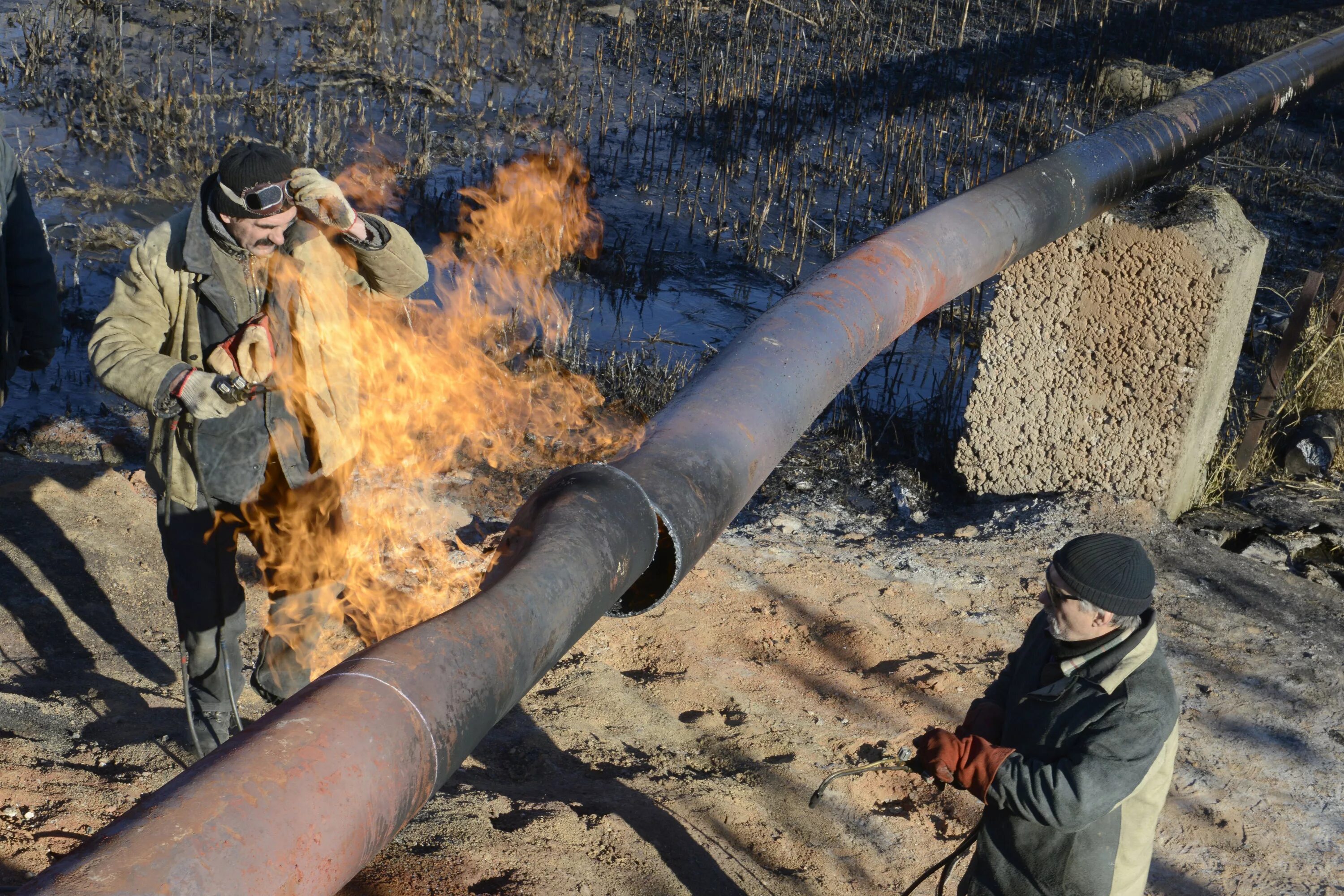 Тушение газопроводов. Порыв газопровода. Авария на Магистральном газопроводе. Разрыв магистрального трубопровода.