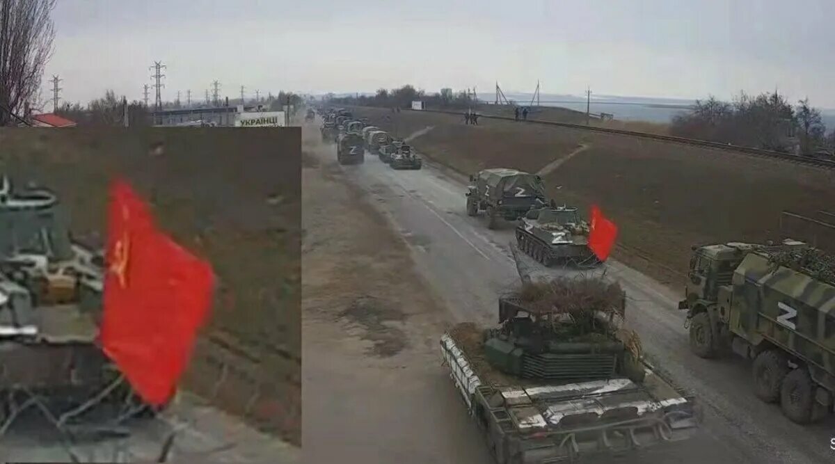 Военная колонна с флагами. Колонна танков на Украину. Российская Военная колонна. Танк с красным знаменем на Донбассе.