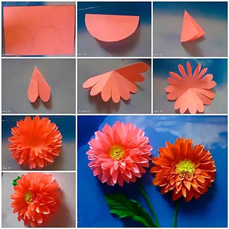 Сделать цветок из бумаги своими руками легко. Цветы из бумаги. Цветы из цветной бумаги. Цветик из цветной бумаги. Поделка цветы из бумаги своими руками.