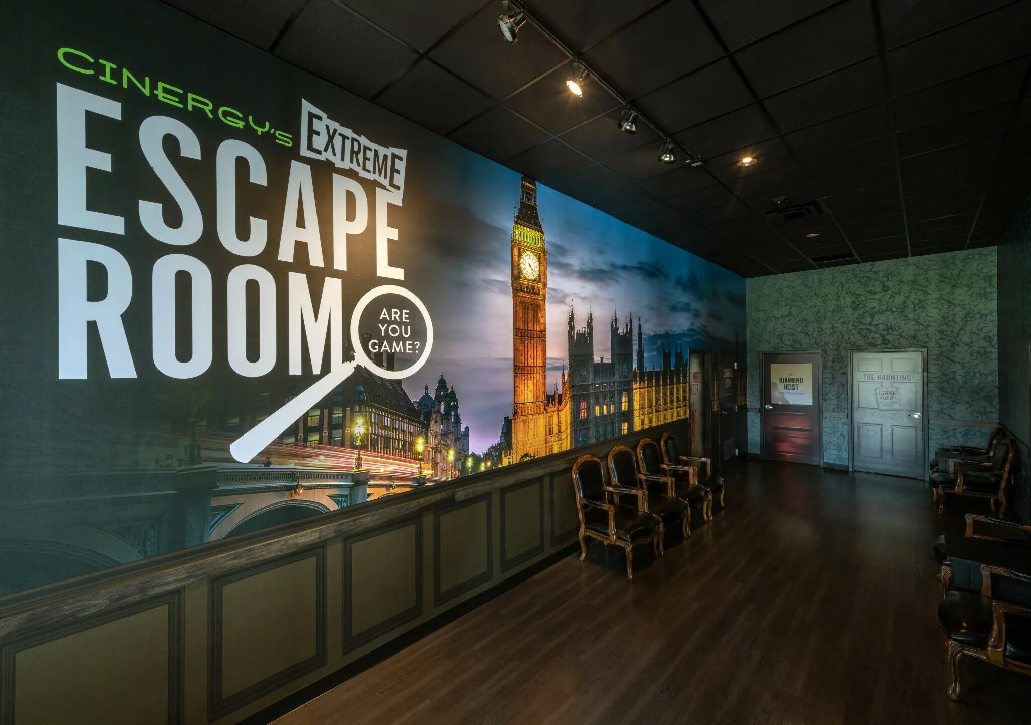 Escape Rooms book. Cinergy. Cinergy dine-in Cinemas in Charlotte. Day use room