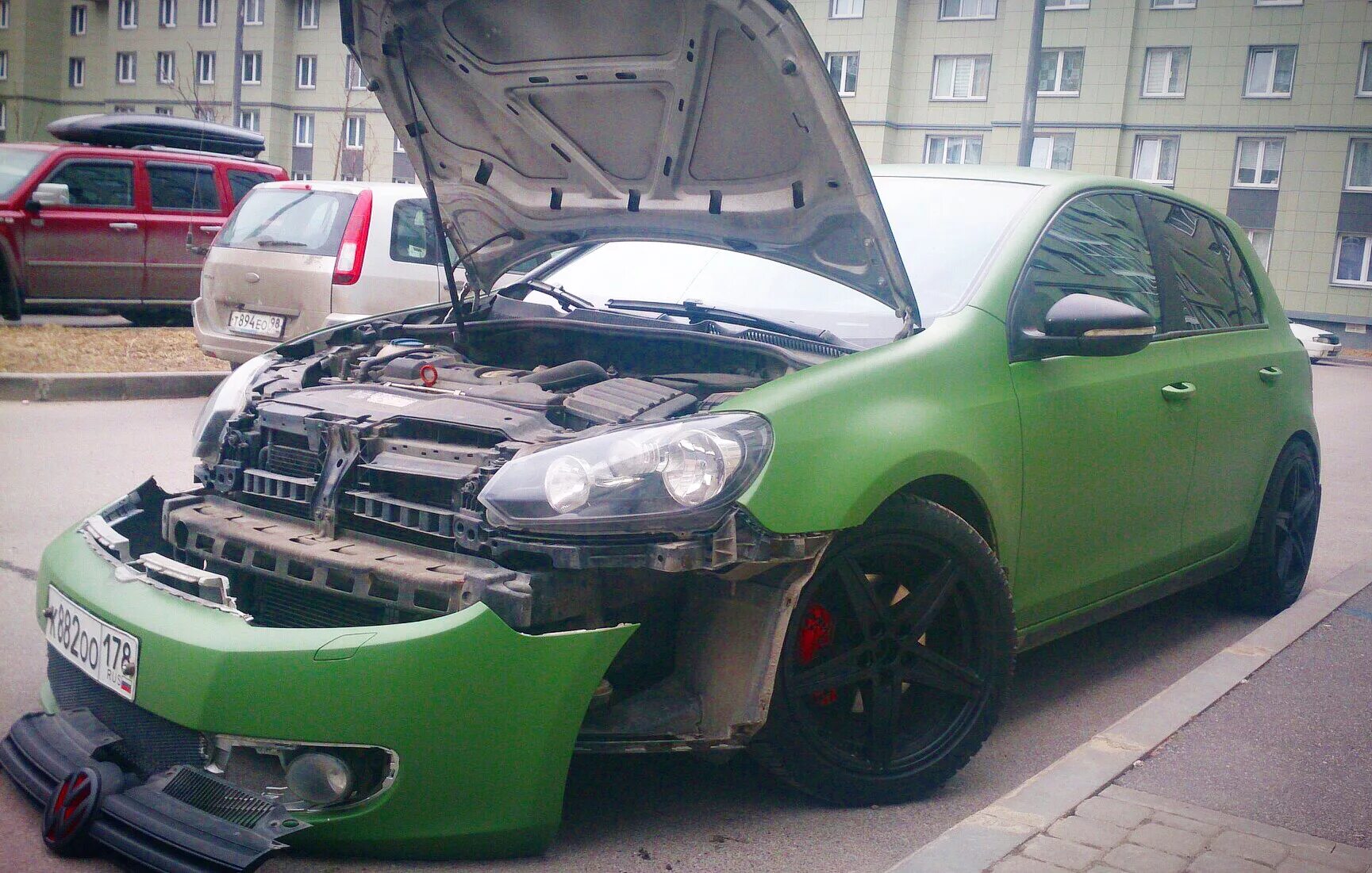 Как снять бампер гольф 7 1K0807217FGRU бампер передний Volkswagen Golf 5 купить в Самаре б/у (2008 года)