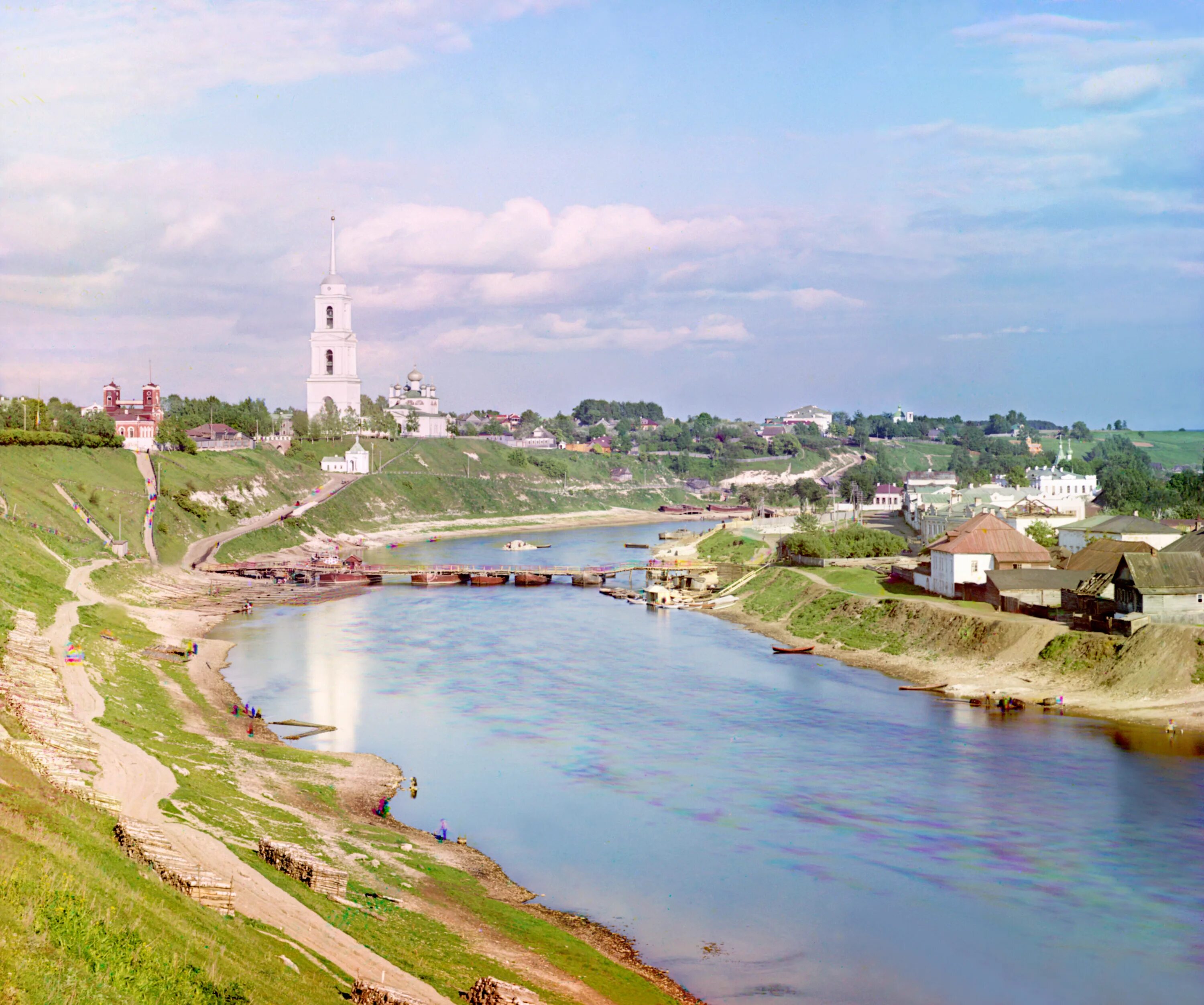 Г ржев где. Прокудин Горский Ржев. Проскудин Горский Ржев. Ржев Тверская область. Осташков Проскудин Горский.