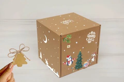 Картонные коробки на новый год