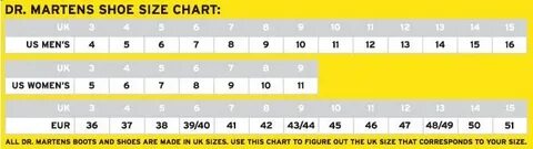 Dr martens размерная